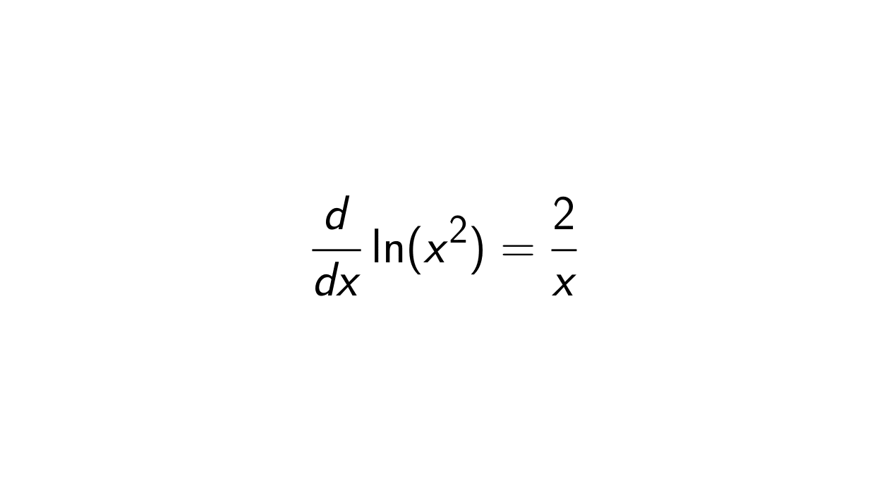 You are currently viewing What is the derivative of ln(x^2)?